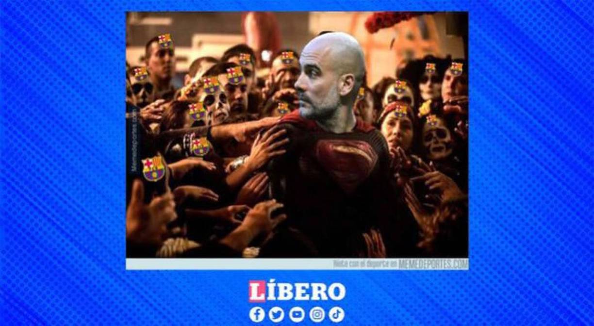 Barça protagonista de memes tras la goleada del City al Bayern
