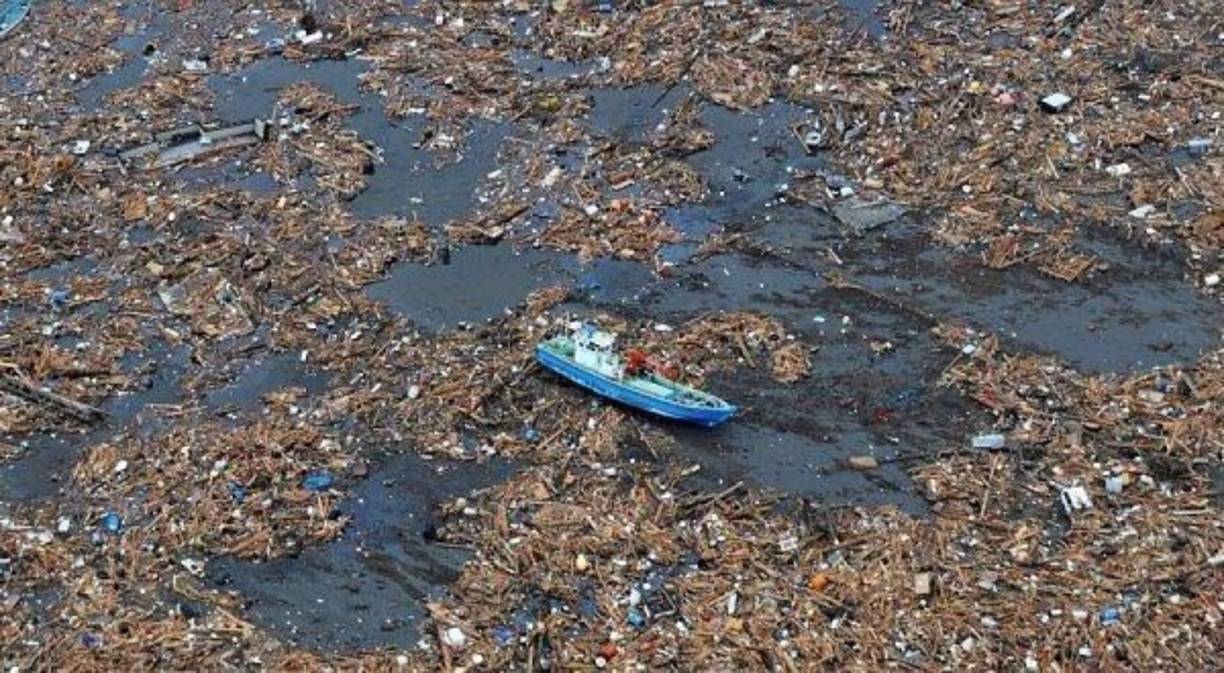 Llamada la Isla de la basura o el Séptimo continente, es una zona cubierta de desechos plásticos ubicada al norte del océano Pacífico. Foto:ecointeligencia.com