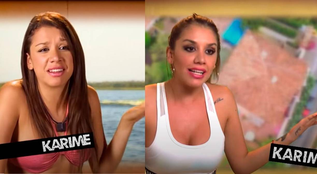 En la primera temporada de “Acapulco Shore” (2014), Karime tenía 21 años, aún no tenía pintado el cabello y no se había realizado cirugía de aumento de busto, su vientre tampoco era totalmente plano, cuatro años después volvió, pero ya lucía una rinoplastía que le hizo ver la nariz mucho más afilada y un cuerpo más voluptuoso.