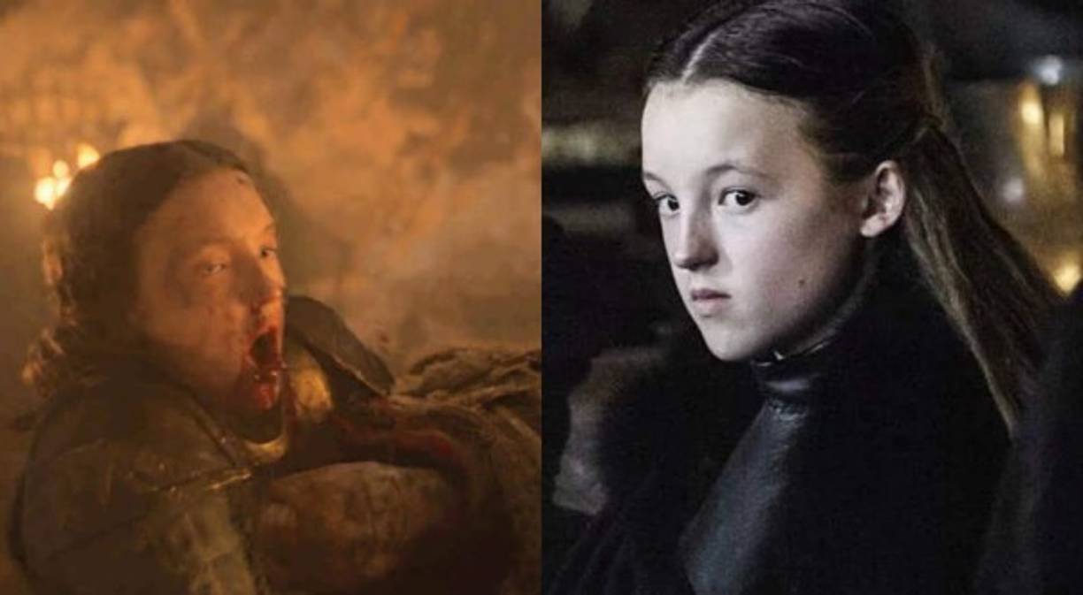 Lyanna Mormont<br/><br/>Nunca hubo muchas posibilidades de que la pequeña y valiente Lyanna, habiendo insistido en unirse a la batalla en lugar de quedarse en las criptas, sobreviviera a la noche. <br/><br/>Lyanna Mormont pasó sus últimos momentos de la vida enfrentando a un gigante, y se aseguró de llevarse al monstruo no muerto con ella. <br/>