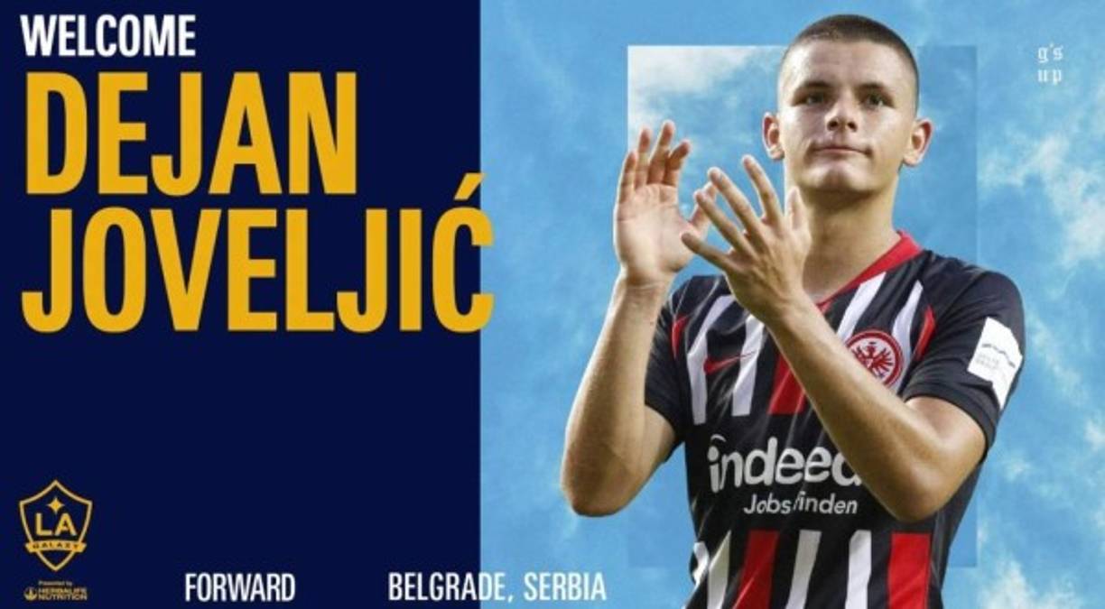 Según Fabrizio Romano, el jugador serbio del Eintracht de Frankfurt, Dejan Joveljic, ha llegado a un acuerdo con el equipo estadounidense Los Angeles Galaxy. La cuenta del club ha confirmado la llegada del futbolista.