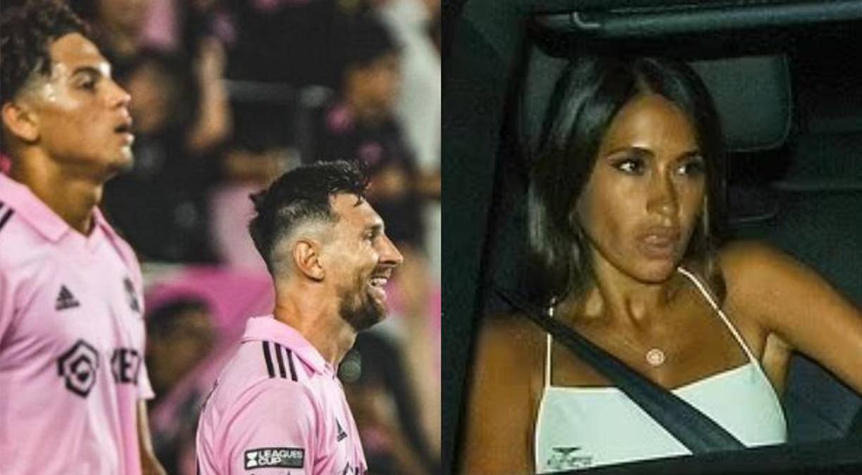 Messi y el Inter Miami con el hondureño David Ruiz, decidieron tener una noche a puro festejo para celebrar la Leagues Cup. Antonela no salió nada contenta. 