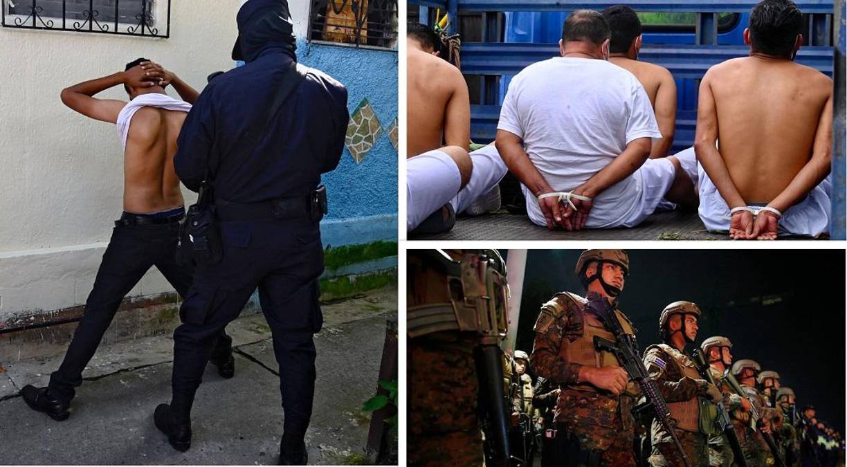 Las imágenes de la guerra contra las pandillas: Más de 50,000 detenidos en El Salvador
