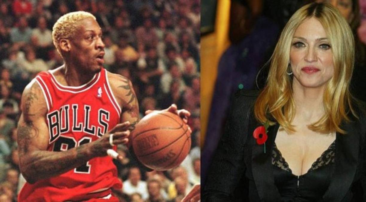 Rodman se caracterizó por su amor por las fiestas, los excesos, el juego y también por sus relaciones sentimentales con famosas mujeres, una de ellas fue la cantante Madonna.