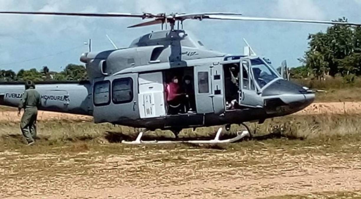 Las maletas electorales fueron transportadas en helicóptero a departamentos como Gracias a Dios.
