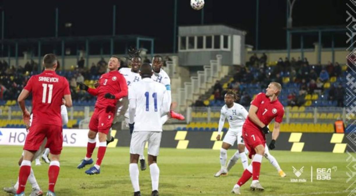 El pasado miércoles, la selección de Honduras empató 1-1 ante Bielorrusia en su primer partido por Europa. Foto Federación de Bielorrusia.