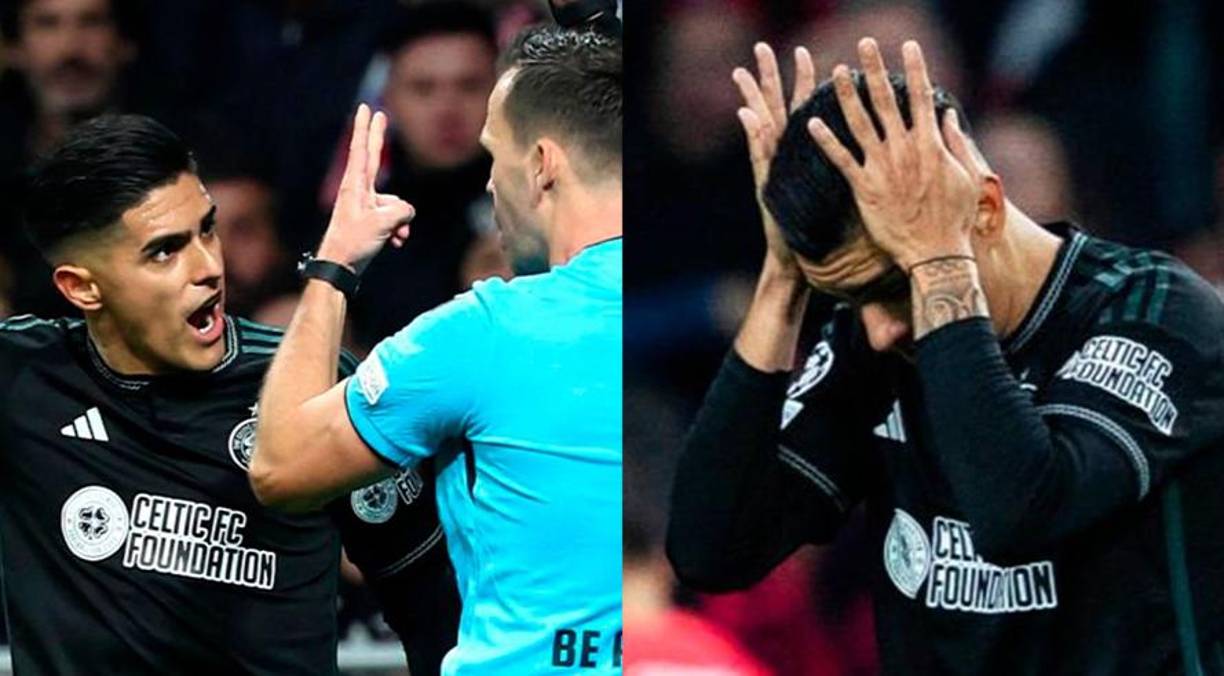 Mira las imágenes más curiosas del hondureño Luis Palma en la paliza del Atlético de Madrid ante Celtic por la Champions League.