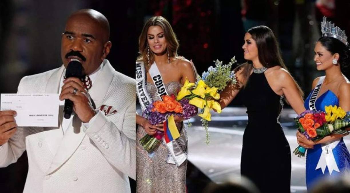 3. Steve Harvey repite<br/><br/>Contando que el concurso ya había captado la atención de millones con solo la participación de Ángela Ponce, Miss Universo decidió tener como anfitrión al comediante del errorazo de 2015 que nombró a la ganadora equivocada.<br/>