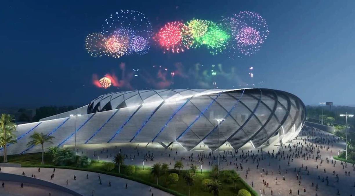 Así de impresionante será el recinto deportivo. Será construido en los terrenos que actualmente ocupa la Escuela Militar de la Fuerza Armada en la periferia oeste de San Salvador.