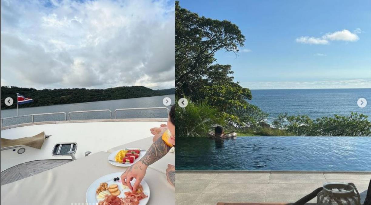 Por otro lado, en varios videos presumieron su paseo en yate por lo que parece ser un lago, aunque no revelaron específicamente cuál es.