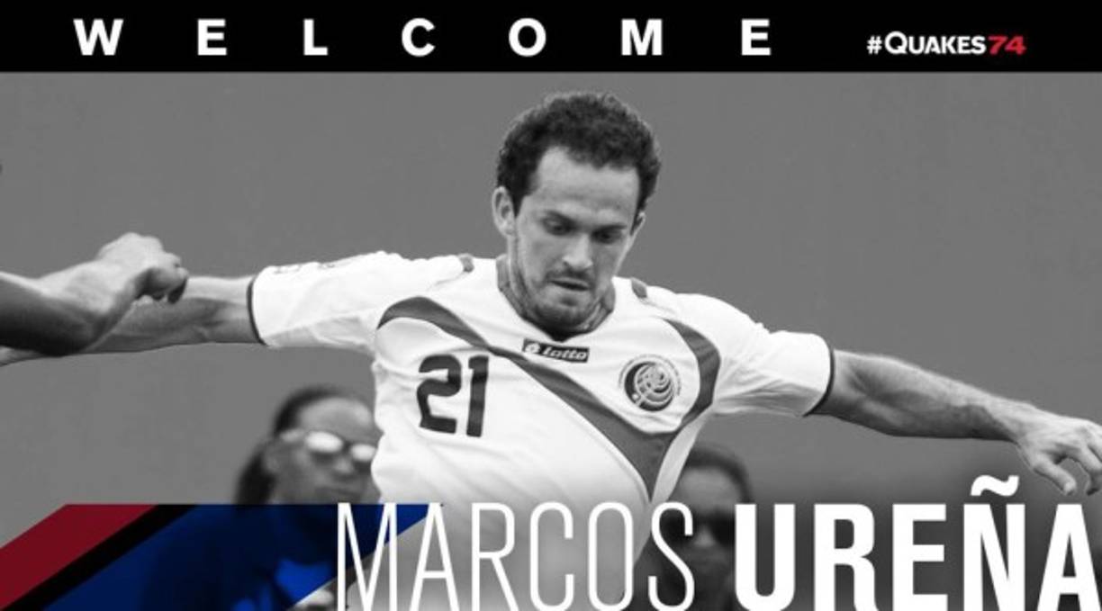 El internacional costarricense Marcos Ureña es nuevo jugador del San Jose Earthquakes de la MLS. Será compañero del hondureño Víctor 'Muma' Bernárdez.