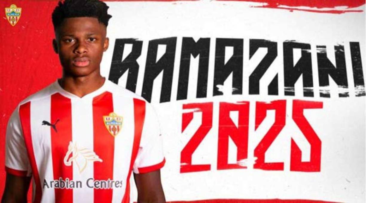 El Almería de España anunció el fichaje de Ramazani, procedente del United. Se trata de un joven extremo de 19 años que firma como agente libre.