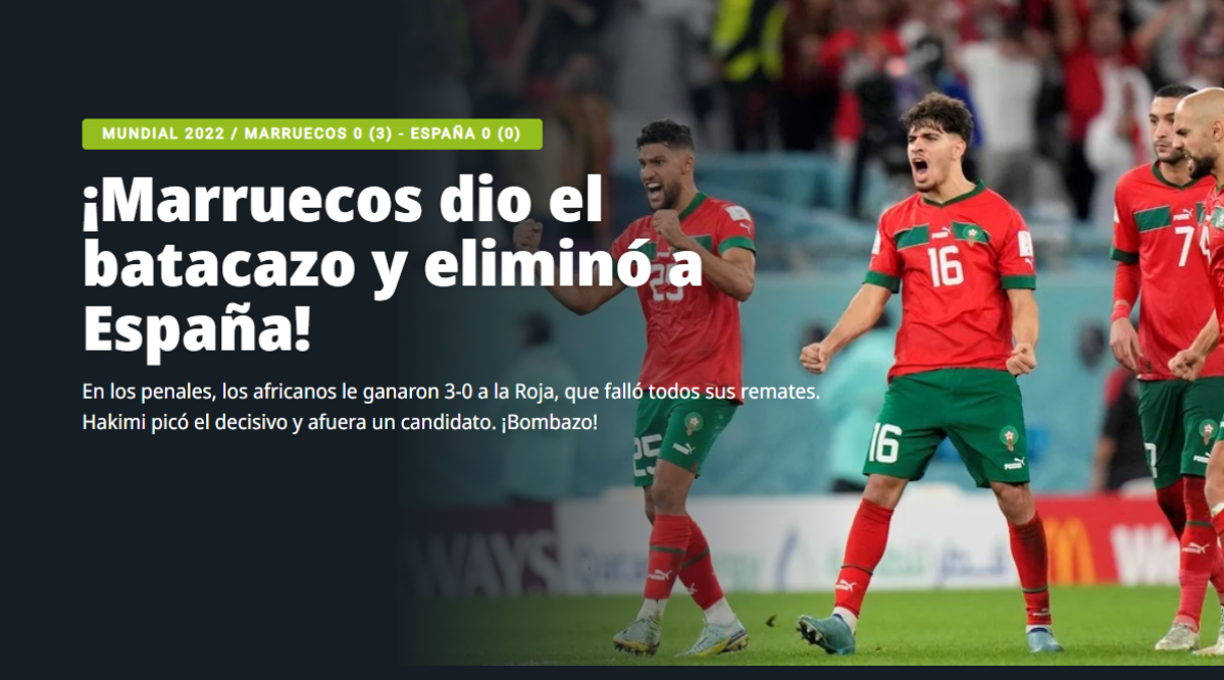 Diario Olé de Argentina.