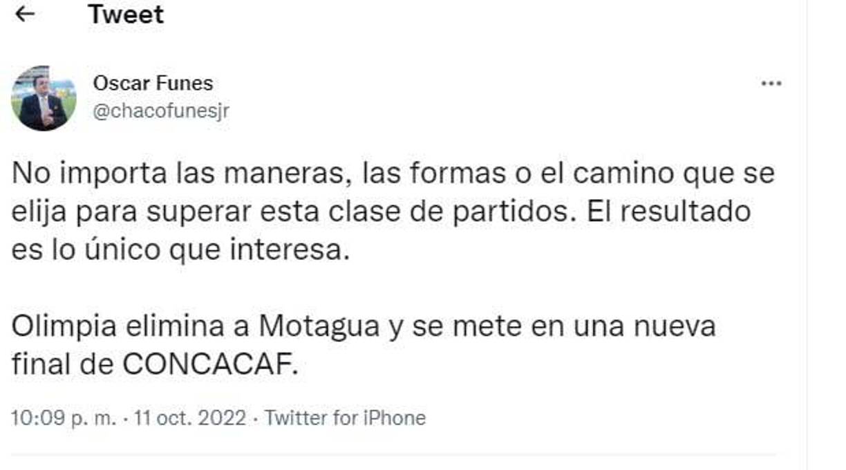 Chaco Fúnes de Tigo Sports.