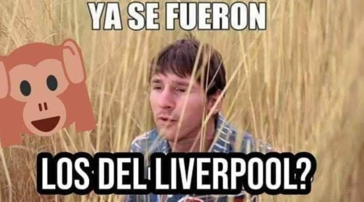 Lionel Messi desapareció en Anfield y recibe crueles memes por su participación.