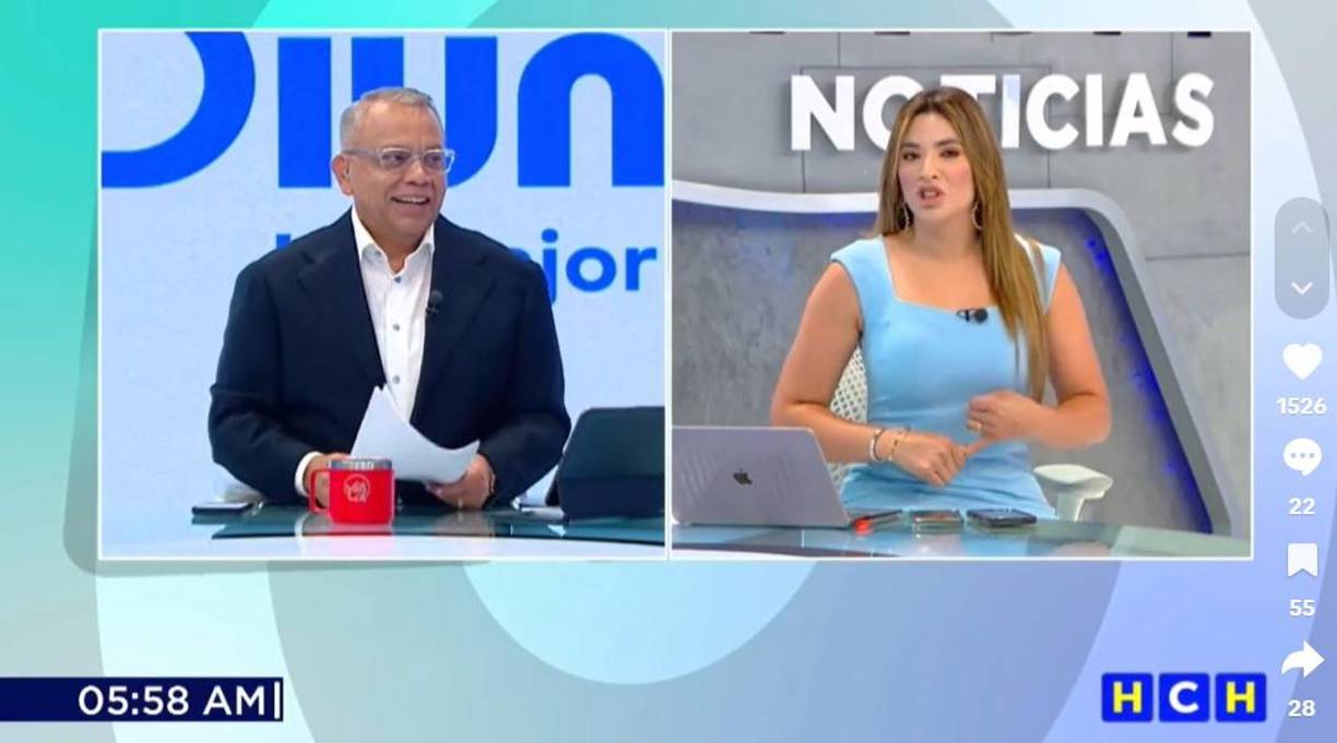 Tras esto, Eduardo Maldonado le respondió de forma contundente: “¿Y estás dolida vos porque no te invitó?Desde que viniste has estado insistiendo con eso de “¿Los invitaron a ustedes?”, “¿Los invitaron a ustedes?”... Estás dolida, estás dolida”, le recalcó el periodista hondureño. 