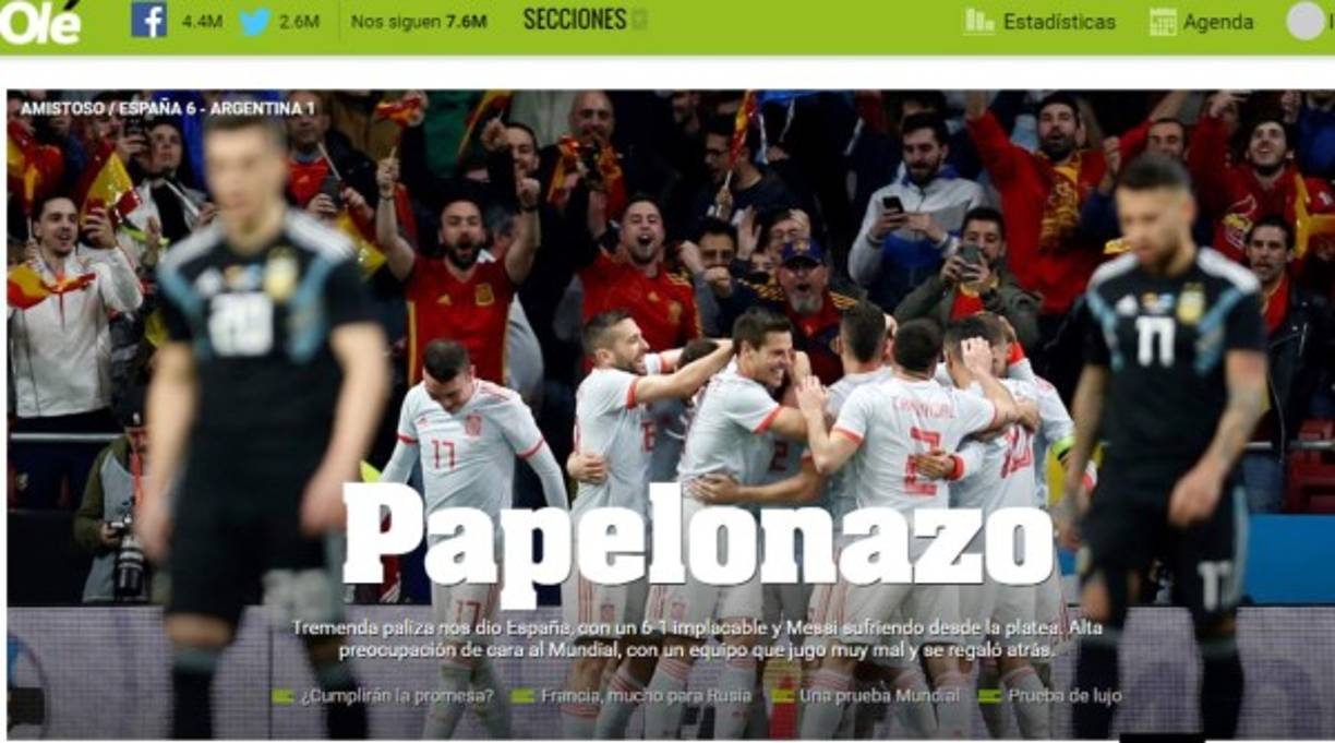 Diario Olé habla de Papelonazo.