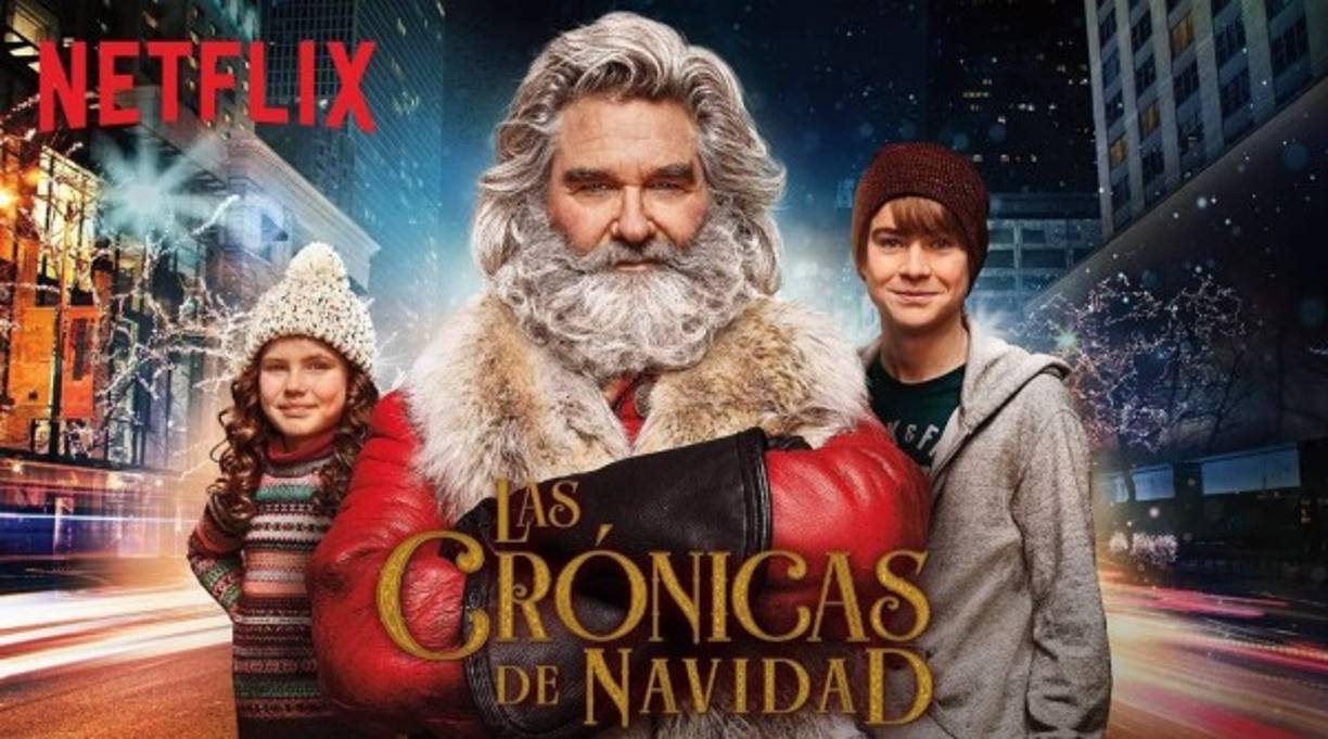 1. Las Crónicas de Navidad<br/>Críticas- 7.2/10IMDb 71% Rotten Tomatoes<br/><br/>Esta película trata sobre un adolescente que no cree en la Navidad y es obligado por su hermanita a ayudar a Santa Claus a encontrar su trineo y entregar los regalos antes que se agote el tiempo. <br/><br/>La cinta protagonizada por Kurt Russell, Darby Camp y Judah Lewis es apta para toda la familia.<br/>