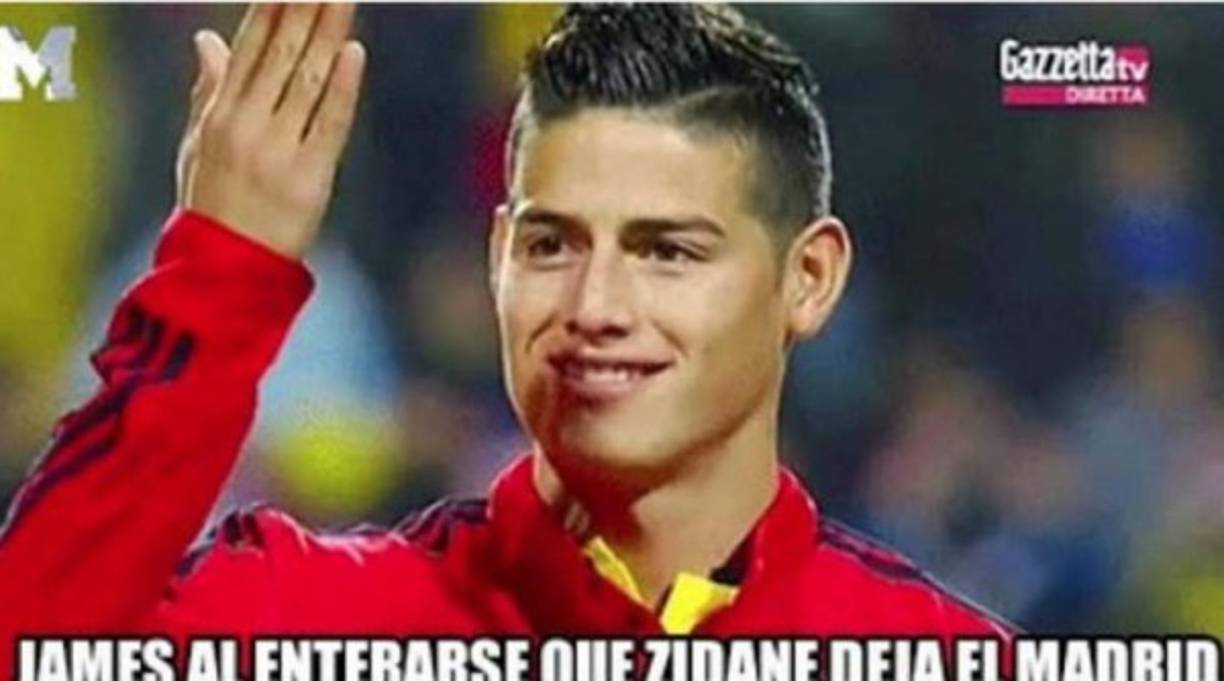 Hasta el colombiano James Rodríguez es recordado. Cabe señalar que el sudamericano fue dado de baja en el Real Madrid por orden de Zidane.