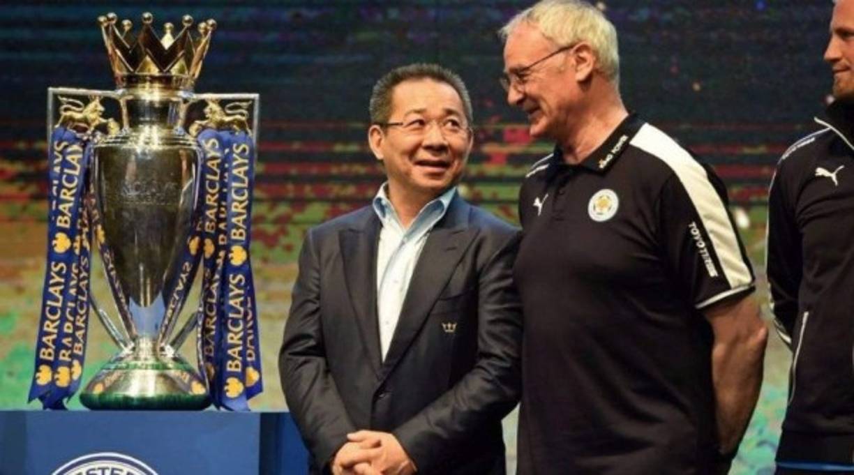 Vichai Srivaddhanaprabha logró lo 'imposible' y llegó a ganar la Premier League en la temporada 2015-16.
