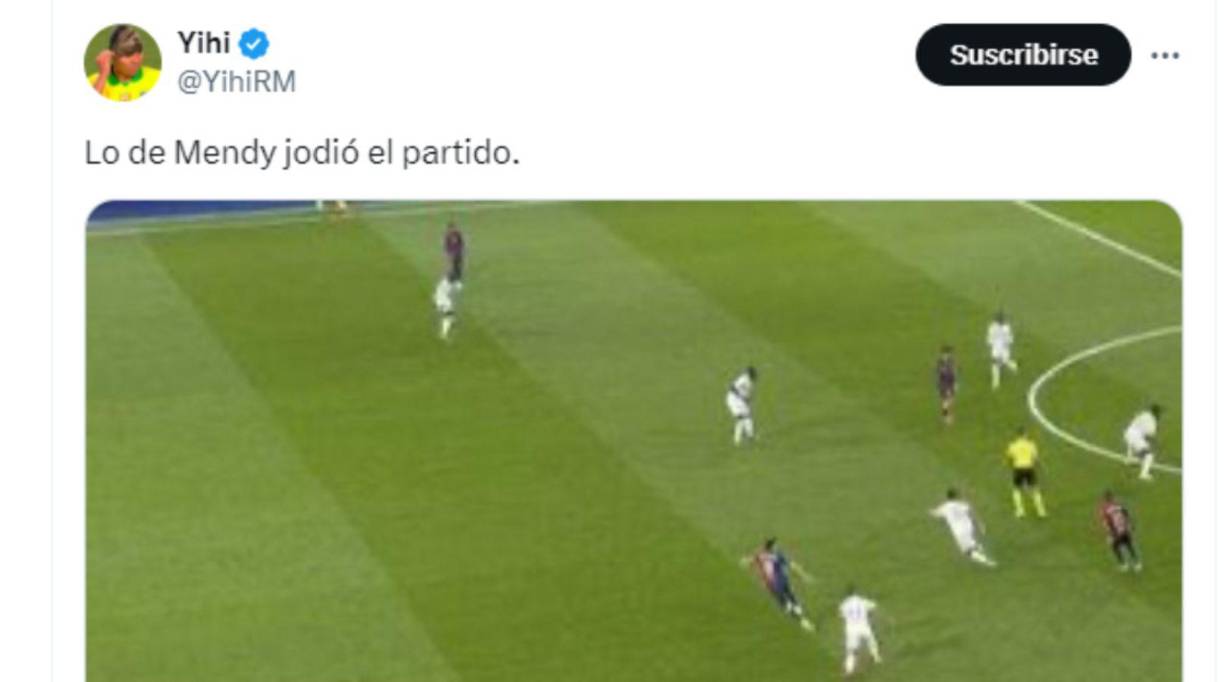 Mendy es señalado por el madridismo. 
