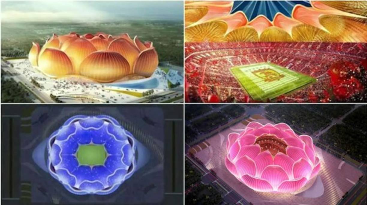 El campeón del fútbol de China, el Guangzhou Evergrande, está construyendo el estadio más grande del mundo. Se invertirán miles de millones de dólares.