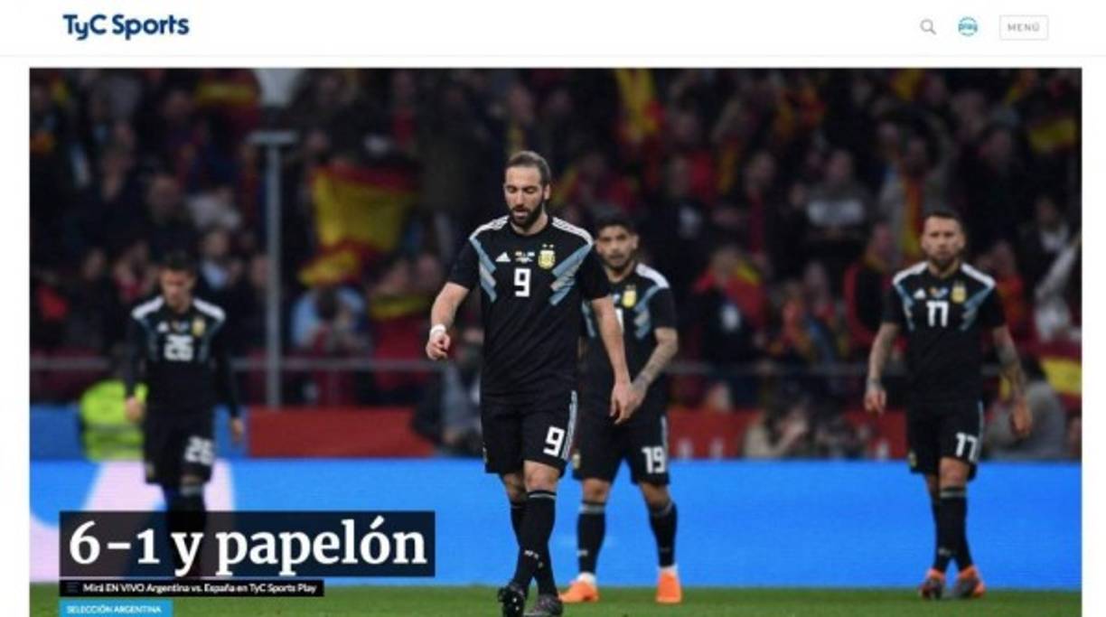 TyC Sports de Argentina.