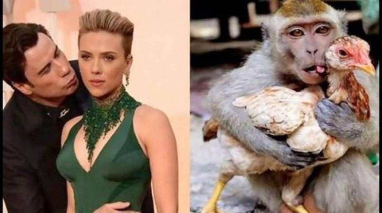 John Travolta se acercó para darle un beso a la actriz Scarlett Johansson; sin embargo, ha sido objeto de risas por la acción.