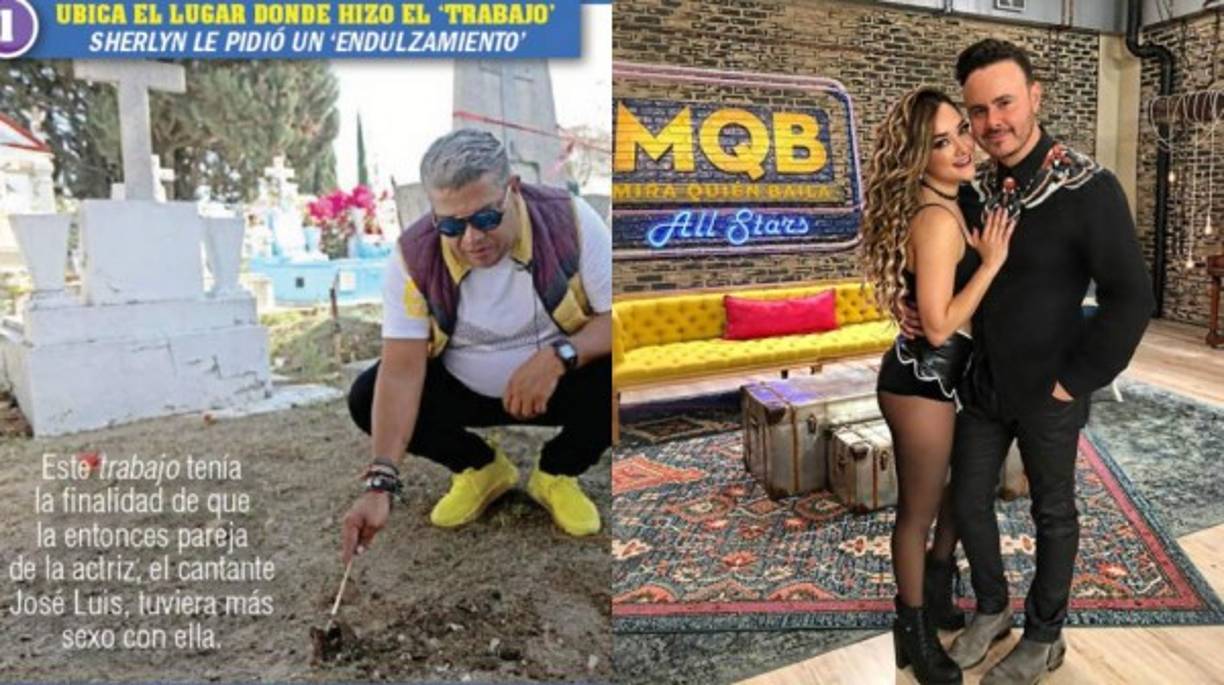 El hombre también desenterró un presunto trabajo que Sherlyn había pedido para su entonces pareja, el cantante de Río Roma, José Luis.