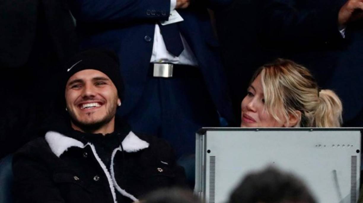 Mauro Icardi y Wanda Nara estuvieron en en el Santiago Bernabéu.