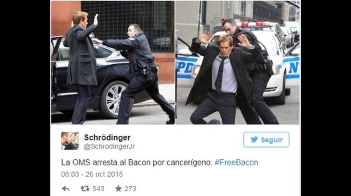 El estudio de la Organización Mundial de la Salud asegura que la carne roja es cancerígena. Los lectores no tardaron para sacar los memes y burlarse de actores como Kevin Bacon.