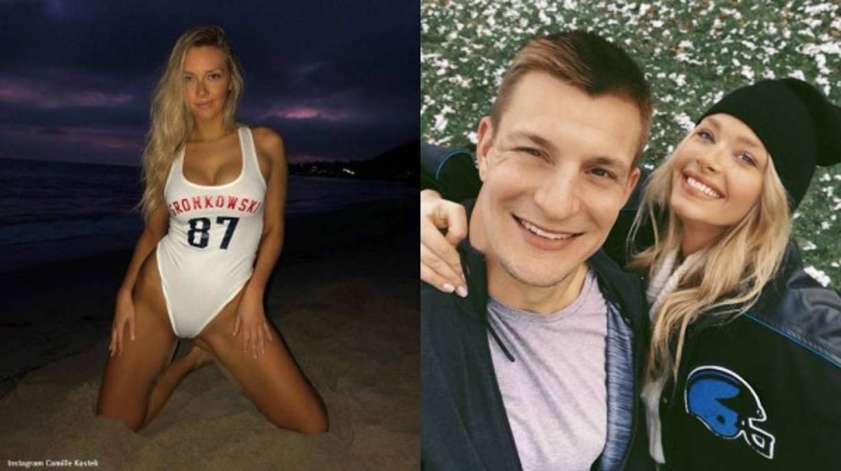 Camille Kostek <br/><br/>La bella rubia estrella del Fitness, de 26 años, es la pareja del jugador dde los Patriotas, Rob Gronkowksi. <br/><br/>Camille conoció al atleta cuando formó parte de las porristas del New England Patriots.<br/><br/>
