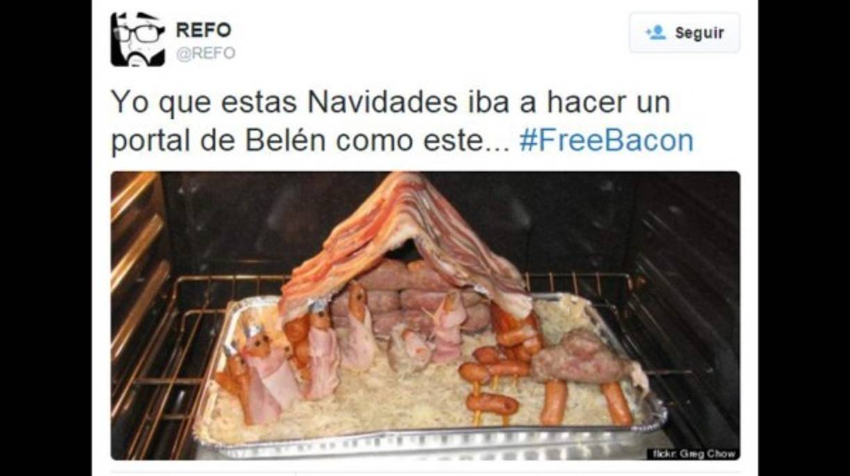 Un nacimiento a base de embutidos o carne procesada. Los expertos aconsejan consumirla solo una vez por semana.