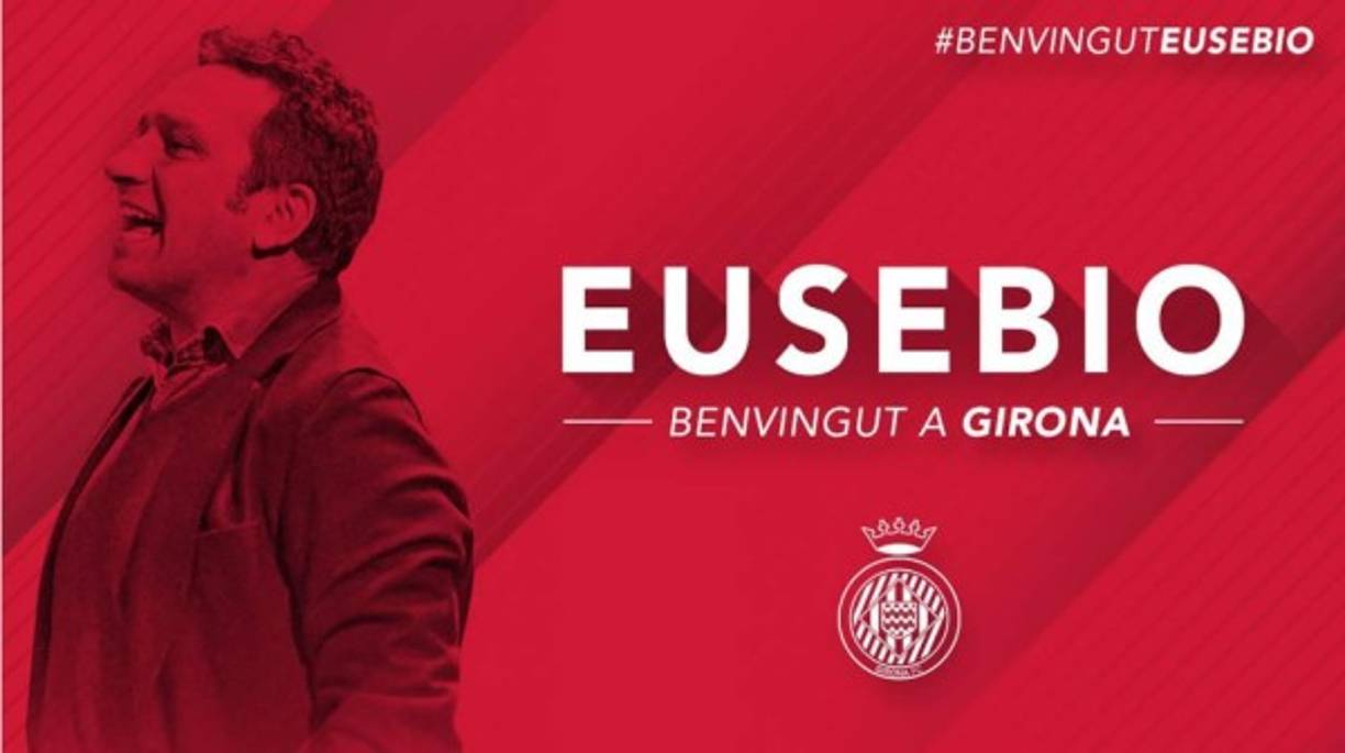 El Girona, donde milita el hondureño Antony 'Choco' Lozano, ha hecho oficial la llegada de su nuevo técnico, Eusebio Sacristán, que firmará con el conjunto gerundense para las dos próximas temporadas. Foto @GironaFC