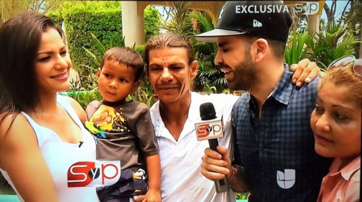 Estando en 'El Gordo y La Flaca' logró el reencuentro con sus padres José Fernando Casco y Judith Hernández.