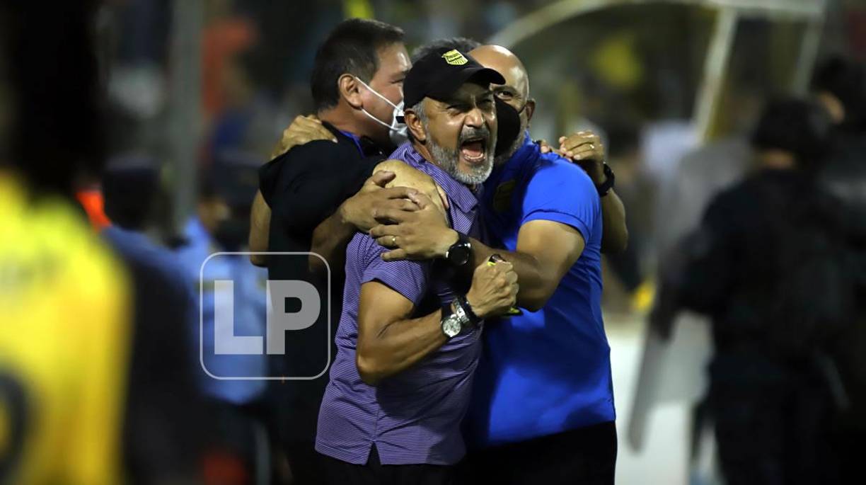 Tras el pitazo final, la alegría se desató en el ‘Potro‘ Gutiérrez.