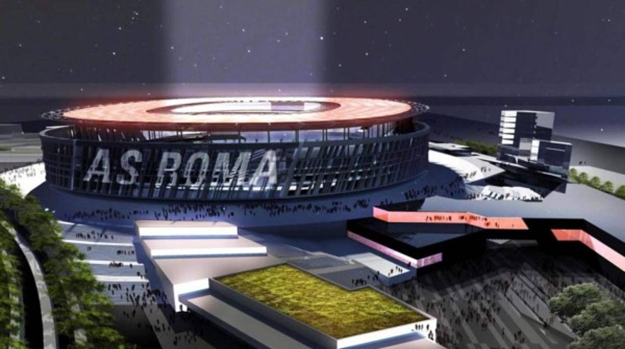 Estadio de la Roma - La Roma construirá su nuevo estadio en el suroeste de la ciudad, en un antiguo hipódromo, y tendrá una capacidad para 52.000 espectadores ampliable a 60.000. Está inspirado en el Coliseo y tendrá actividad los 365 días del año.