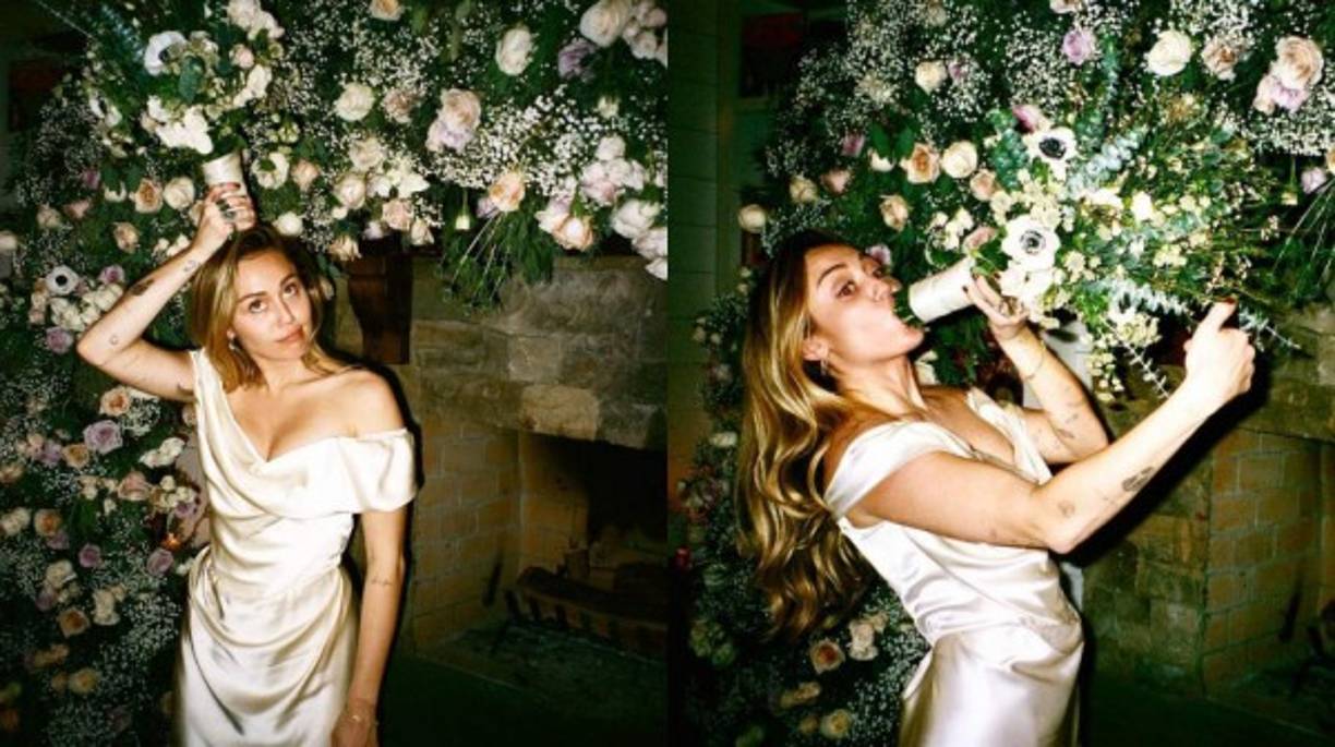 En otra publicación compartió una foto de sí misma haciendo todas las cosas que le dijeron que no hiciera con su ramo, así que hay pruebas de que no escuchó ninguno de los consejos de su madre.