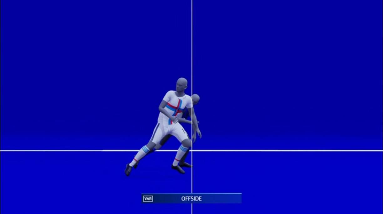 El VAR utilizó el nuevo sistema ‘semiautomático’ para detectar el fuera de juego de Lautaro Martínez.