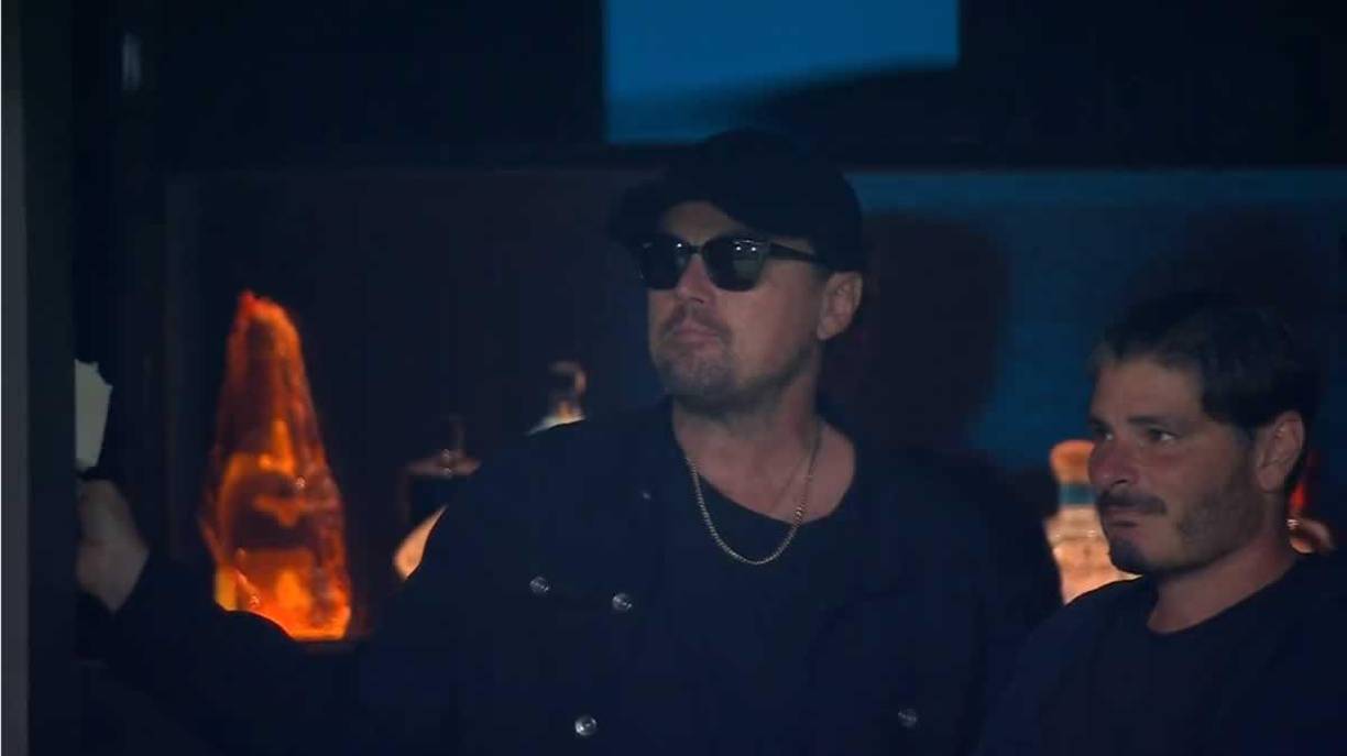 El actor estadounidense Leonardo DiCaprio fue otro de las estrellas de Hollywood que estuvo presente en el estadio.