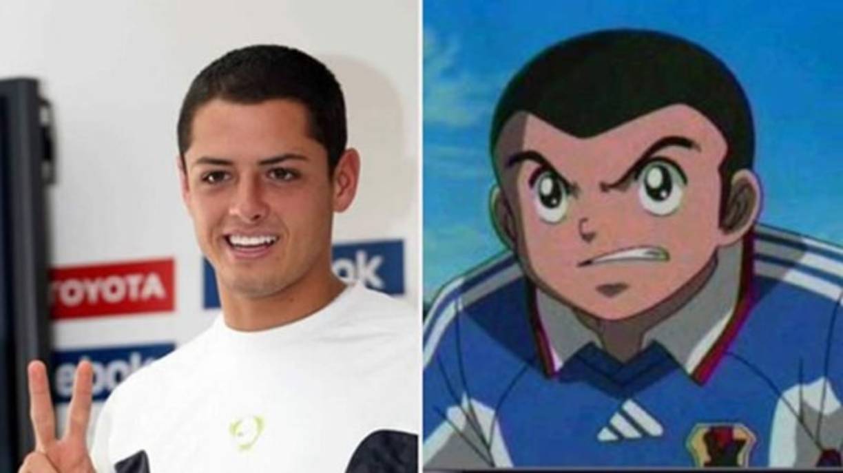 El mexicano Javier 'Chicharito' Hernández y su parecido a Bruce Harper de Super Campeones.
