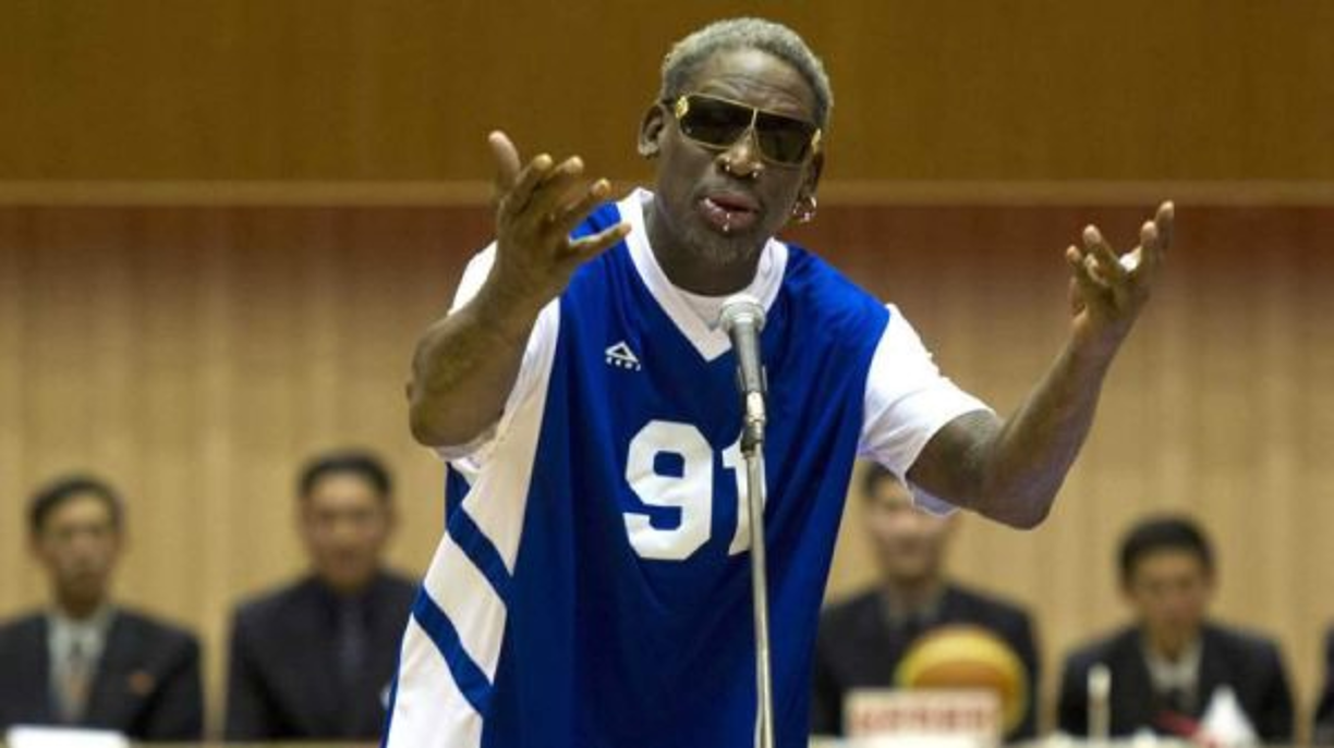 El ex basquetbolista Dennis Rodman.