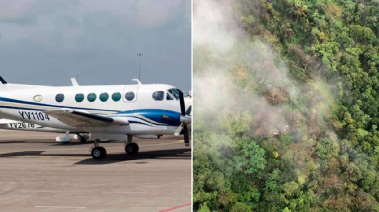 Las bellas modelos viajaban en un avión Beechcraft 100 King Air, siglas YV1104 rumbo a Caracas.