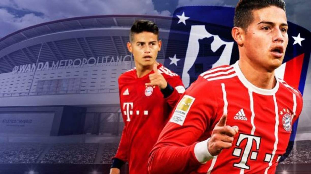 Diarios españoles informan que James Rodríguez está interesado en fichar por el Atlético de Madrid. El colombiano regresa este verano al Real Madrid tras haber pasado dos años cedido en el Bayern Munich, pero sabe que Zidane no lo cuenta con él. El objetivo de James es seguir en Madrid, pero como jugador del Atlético. El club rojiblanco también lo quiere.