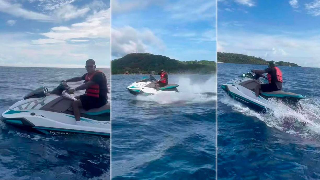 Después de su desconvocatoria de la ‘H’, Romell Quioto publicó imagenes en su Instagram en las que se le vio disfrutando de las vacaciones en Roatán.