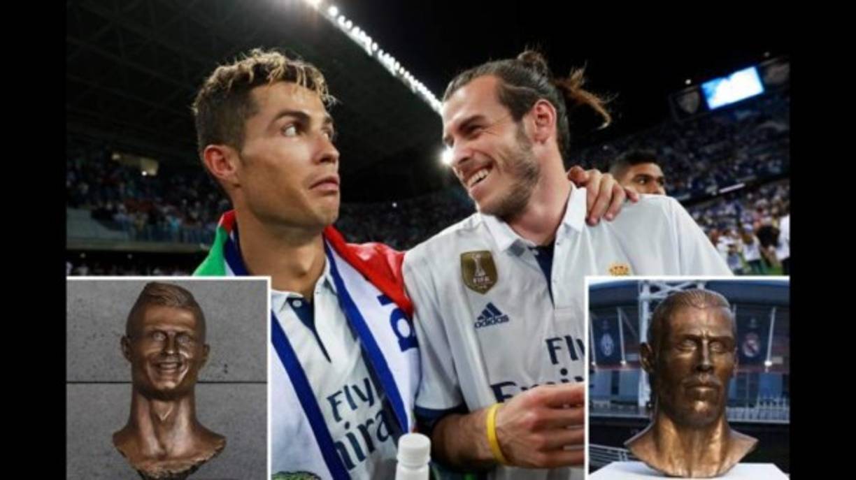 Primero creó el busto de Cristiano Ronaldo y ahora fue Gareth Bale el hombre que acaparó las miradas y los memes por su busto.