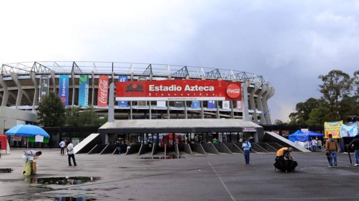 El estadio Azteca se encuentra listo para el duelo entre México y Honduras.
