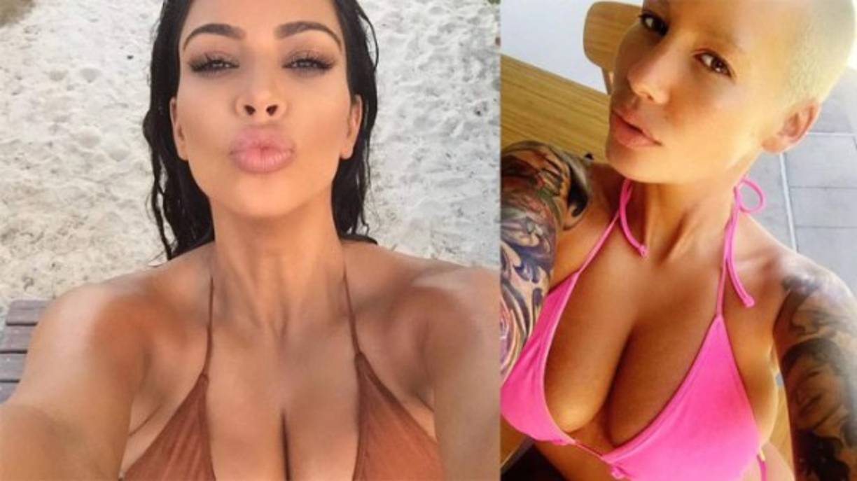El selfie más sexy de Kim y Amber.