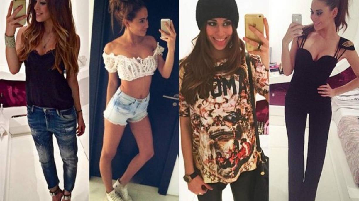 Ella es Claudia, la hija de Fernando Hierro, exfutbolista y entrenador español. La joven ha llamado la atención de los fotógrafos durante sus vacaciones en Ibiza, donde ha lucido una escultural figura con un bikini negro con flecos. Esta joven estudiante que sueña con ser ángel de Victoria's Secret.