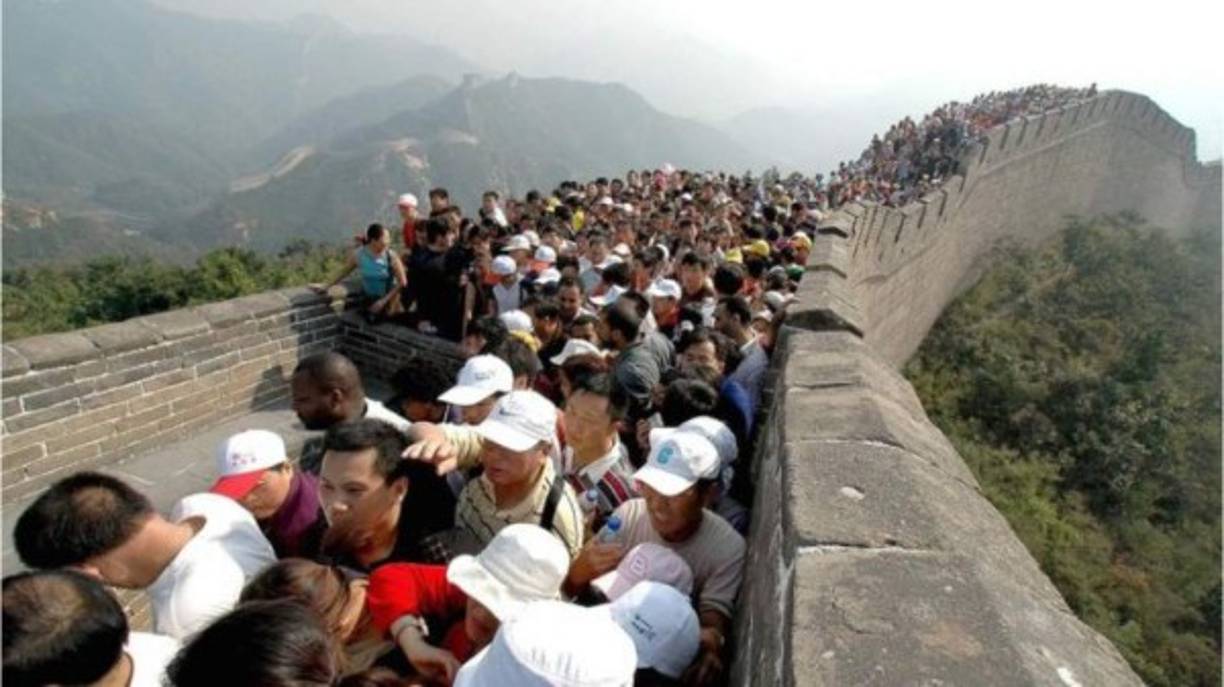 La muralla china es uno de los destinos turísticos más visitados.
